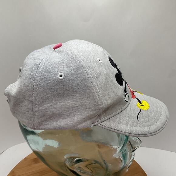 Mickey Mouse Gray Youth Adjustable Baseball Cap - Picture 2 of 10